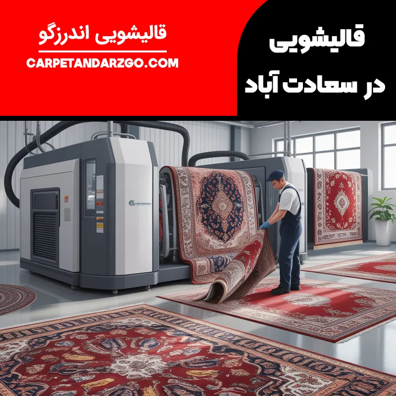 قالیشویی در سعادت آباد