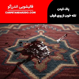 پاک کردن لکه خون از روی فرش